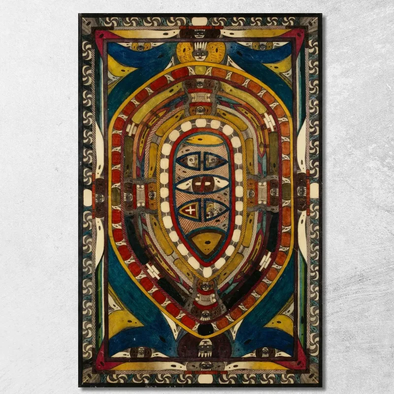 Noga - Uovo: Il Villaggio Più Grande Di Tutta La Terra, Villerville Adolf Wölfli quadro stampa su tela
