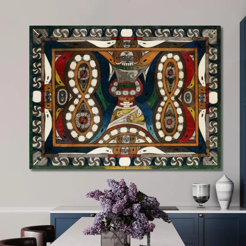 Wand - Uhr - Schlange Adolf Wölfli