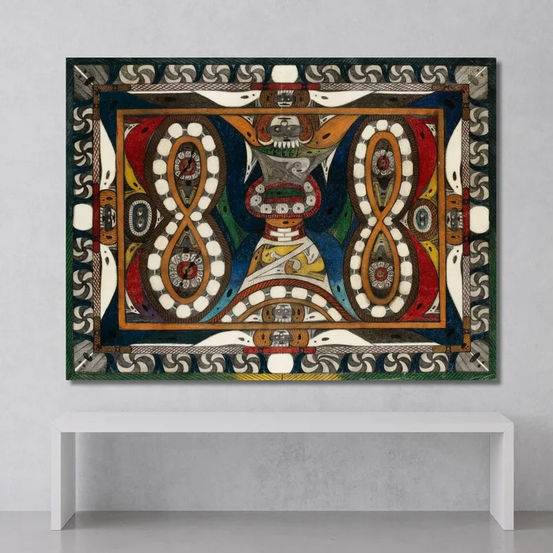Wand - Uhr - Schlange Adolf Wölfli