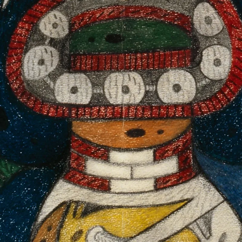 Wand - Uhr - Schlange Adolf Wölfli