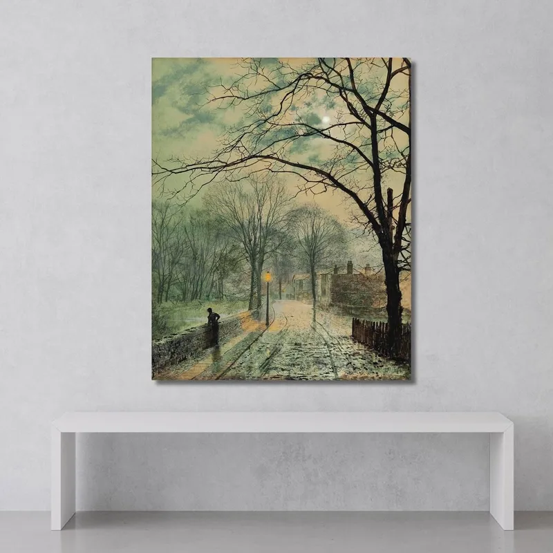Ein Spaziergang Im Mondlicht Bonchurch Isle Of Wight John Atkinson Grimshaw