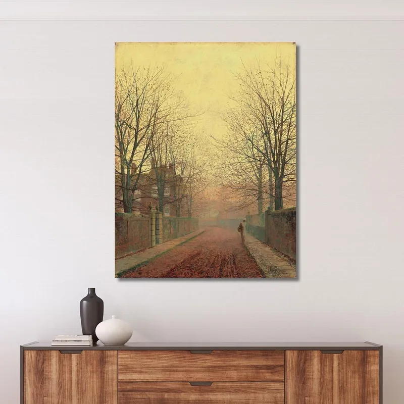 Ein Herbstweg 2 John Atkinson Grimshaw