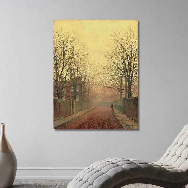 Ein Herbstweg 2 John Atkinson Grimshaw