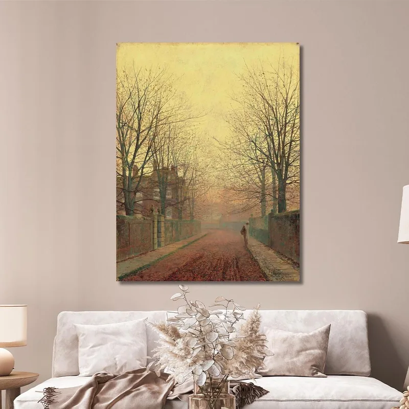 Ein Herbstweg 2 John Atkinson Grimshaw