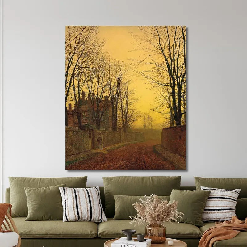 Ein Herbstweg John Atkinson Grimshaw