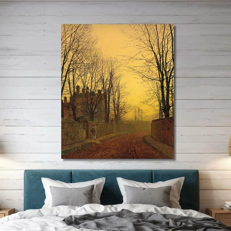 Ein Herbstweg John Atkinson Grimshaw