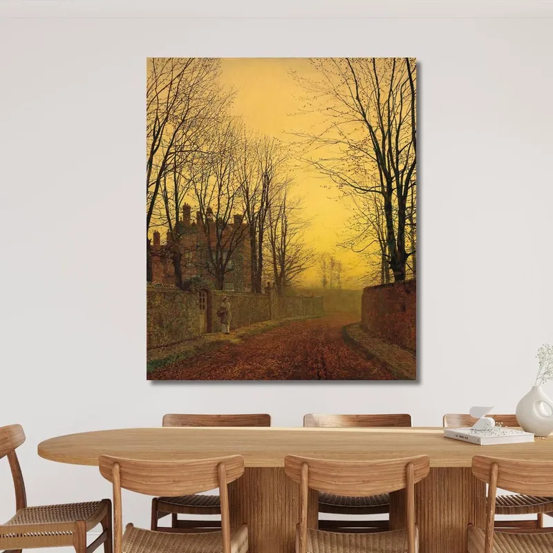 Ein Herbstweg John Atkinson Grimshaw