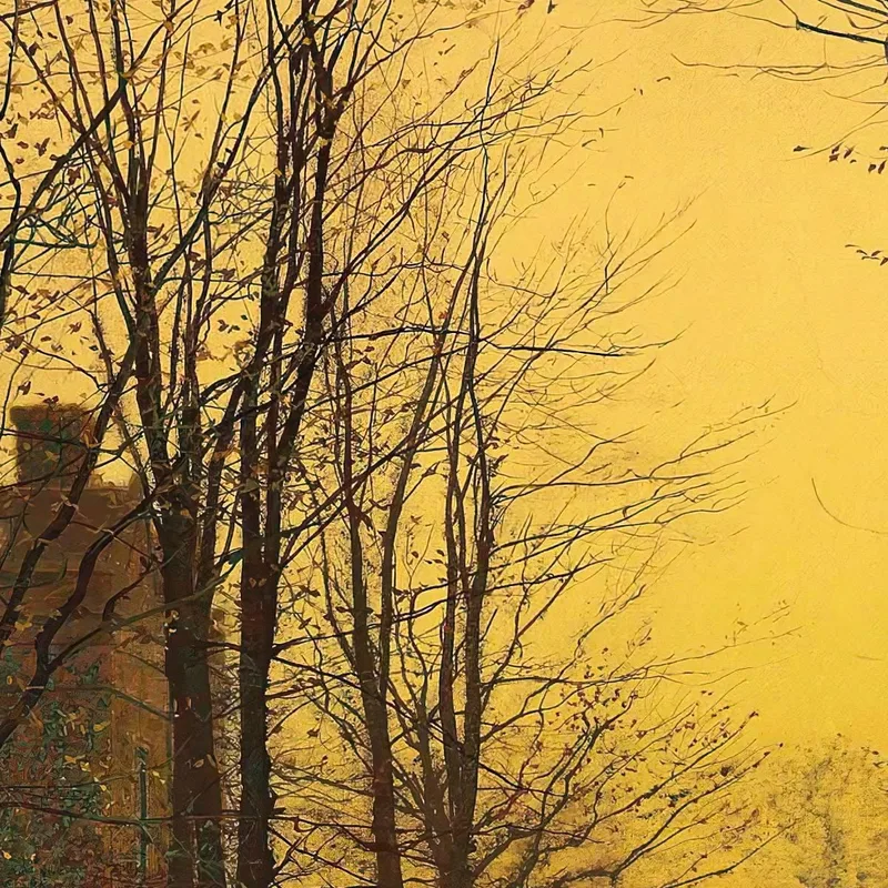 Ein Herbstweg John Atkinson Grimshaw