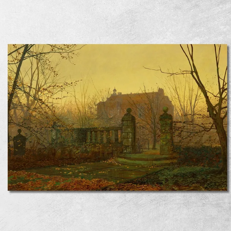 Herbstmorgen John Atkinson Grimshaw drucken auf leinwand