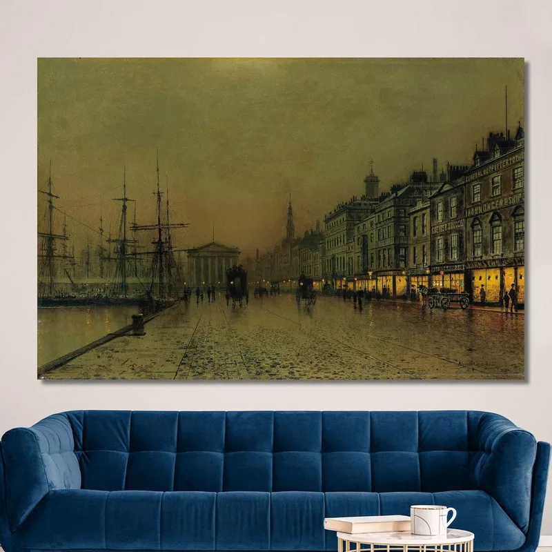 Muelle De Greenock De Noche John Atkinson Grimshaw
