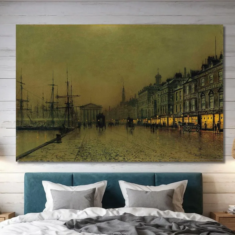 Muelle De Greenock De Noche John Atkinson Grimshaw