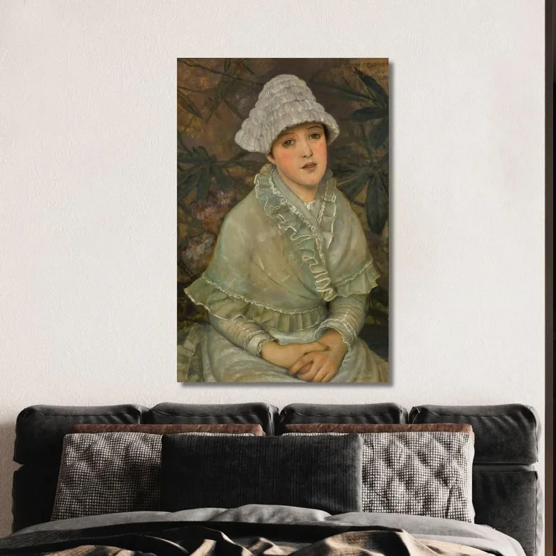 La Mia Piccola Rosa Bianca John Atkinson Grimshaw