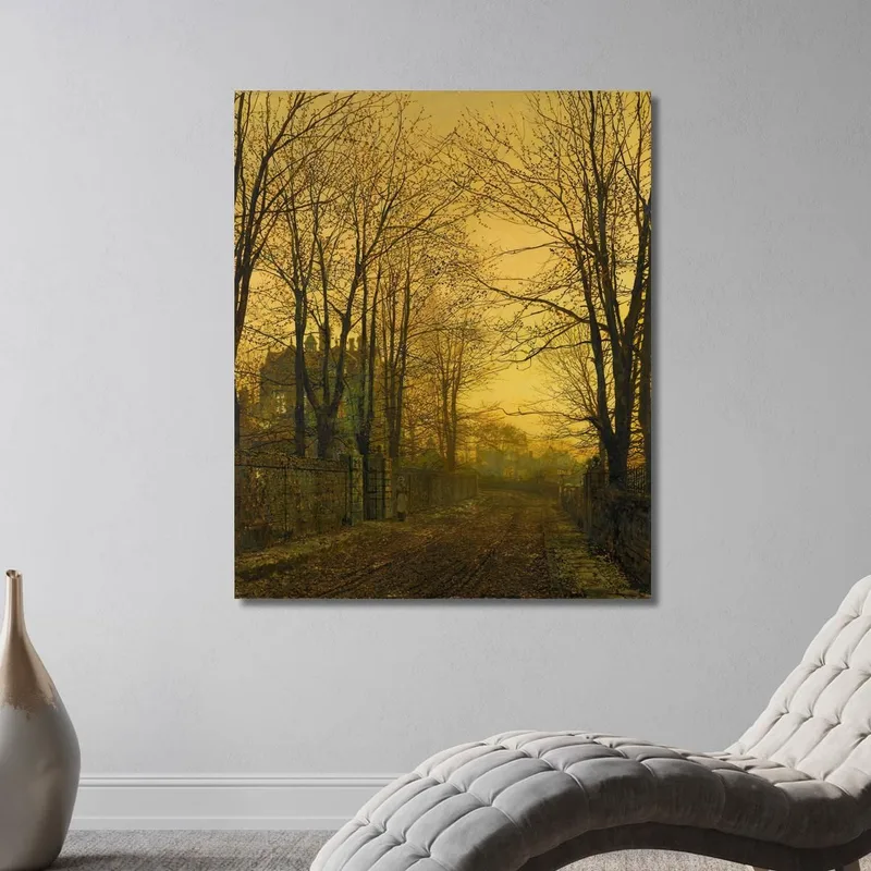 Lueur D’Octobre Après Le Crépuscule John Atkinson Grimshaw