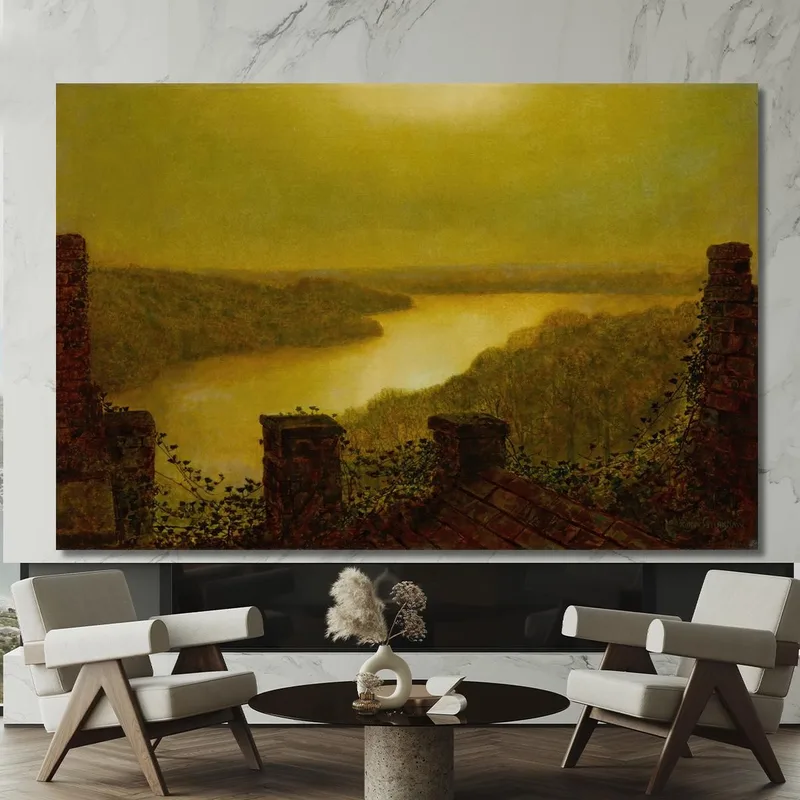 Lago Di Roundhay 2 John Atkinson Grimshaw