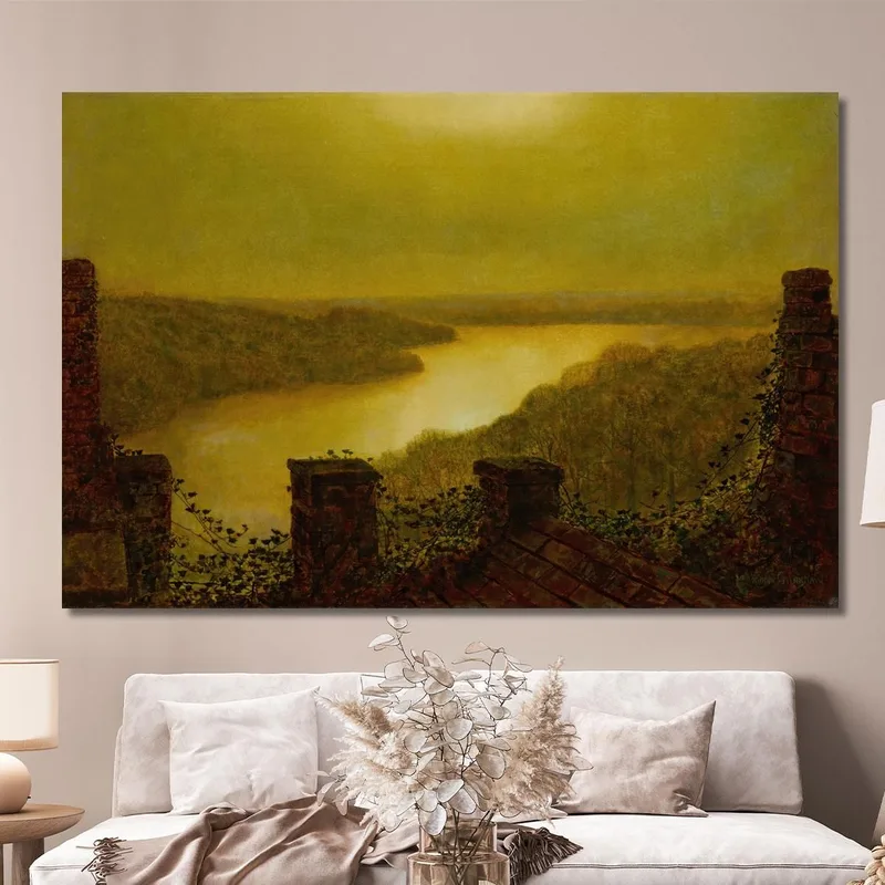 Lago Di Roundhay 2 John Atkinson Grimshaw