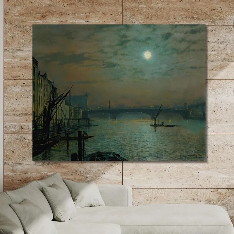 Ponte Di Southwark Al Chiaro Di Luna John Atkinson Grimshaw