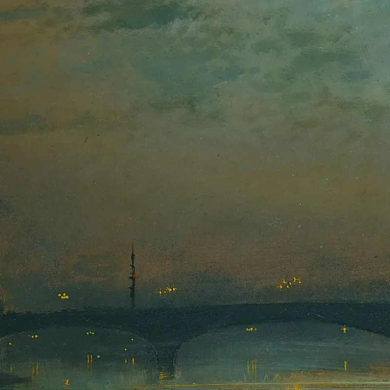 Ponte Di Southwark Al Chiaro Di Luna John Atkinson Grimshaw