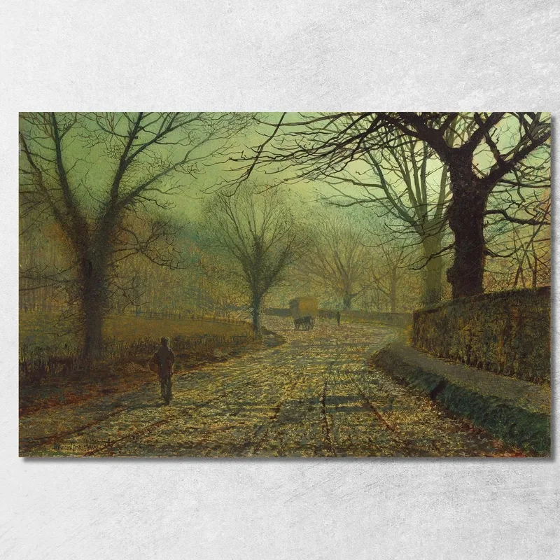Stapleton Park Vicino A Pontefract John Atkinson Grimshaw quadro stampa su tela