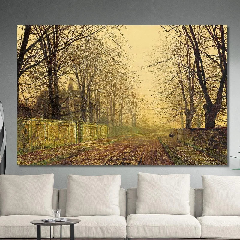 Das Verwelkte Gelbe Blatt John Atkinson Grimshaw