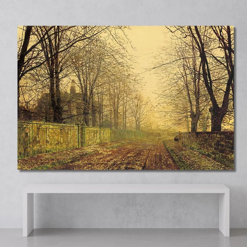 Das Verwelkte Gelbe Blatt John Atkinson Grimshaw