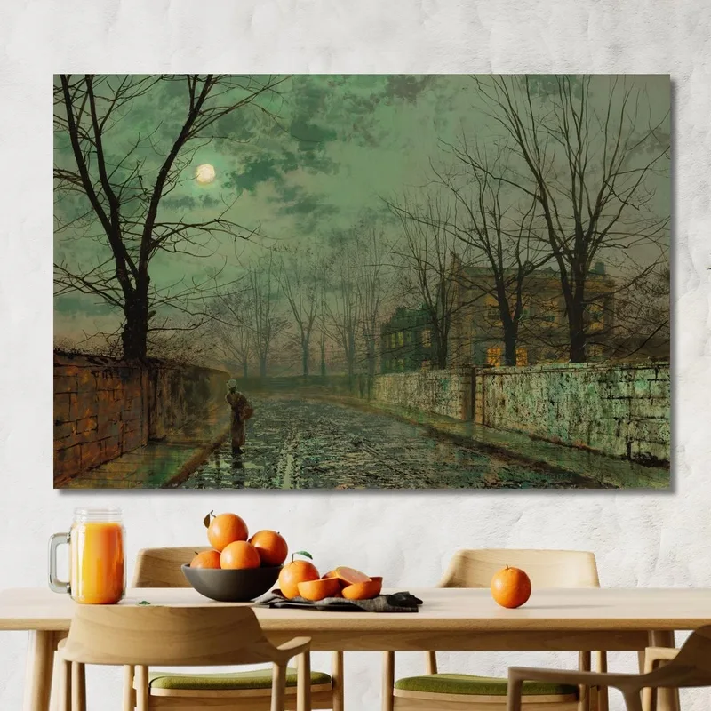 Unter Den Silbernen Mondstrahlen John Atkinson Grimshaw