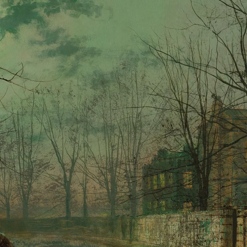 Unter Den Silbernen Mondstrahlen John Atkinson Grimshaw