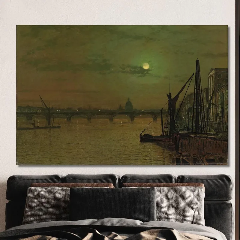 Waterloo Bridge London Blick Nach Osten John Atkinson Grimshaw