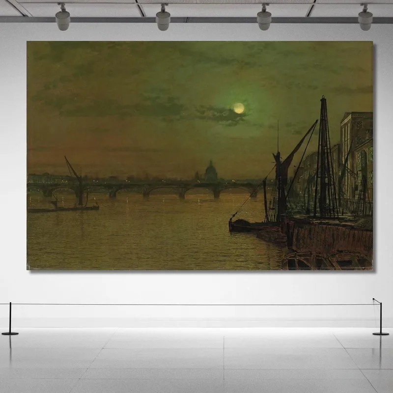 Waterloo Bridge London Blick Nach Osten John Atkinson Grimshaw