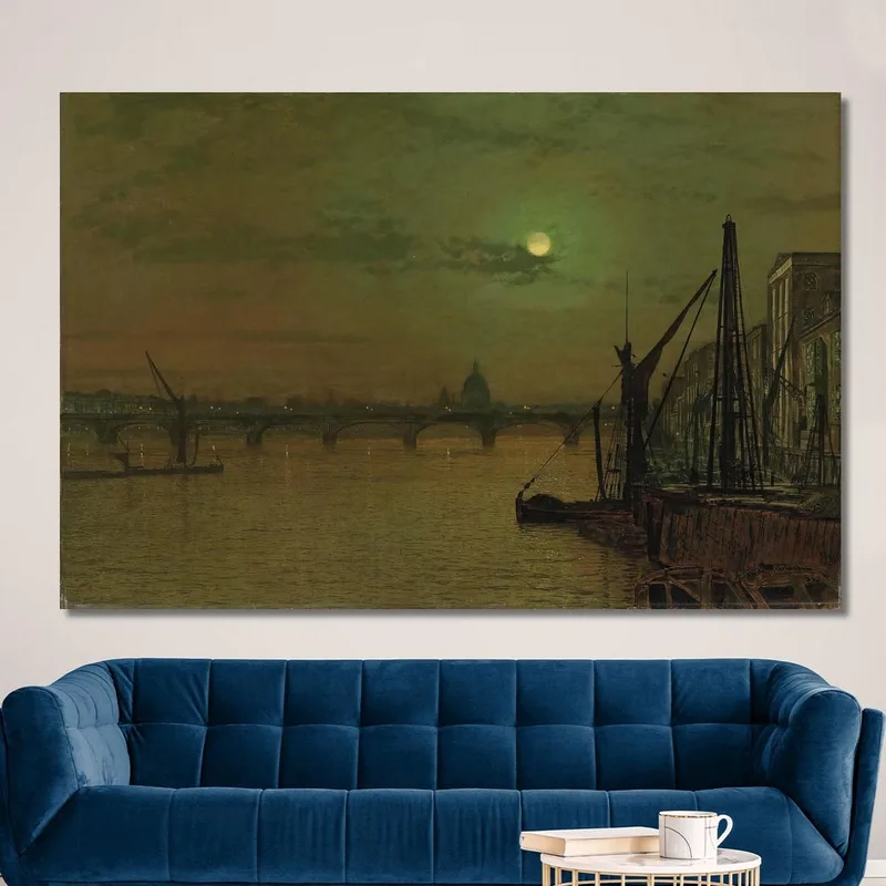 Waterloo Bridge London Blick Nach Osten John Atkinson Grimshaw