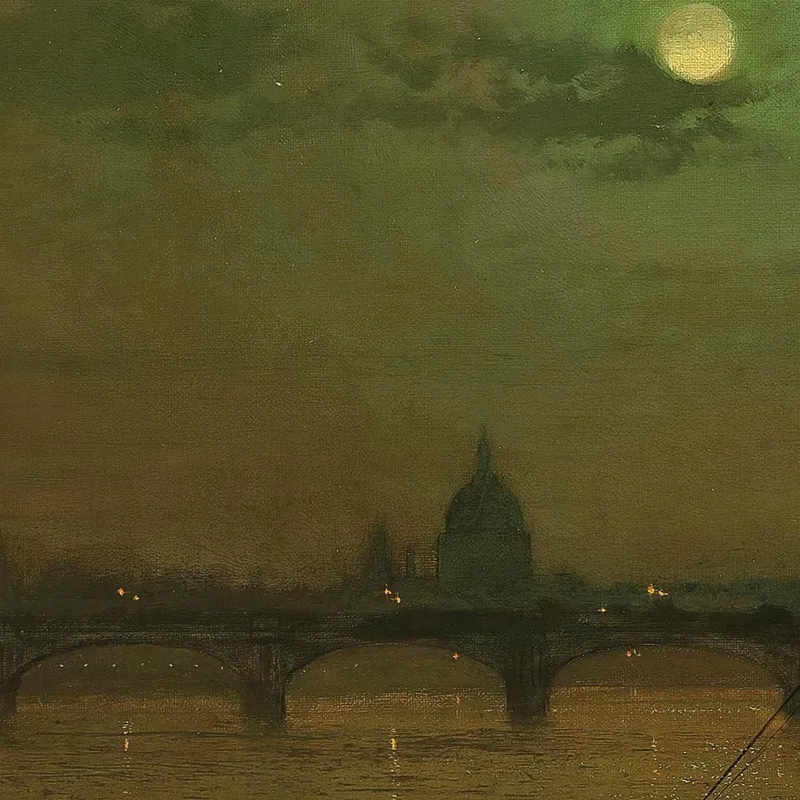 Waterloo Bridge London Blick Nach Osten John Atkinson Grimshaw