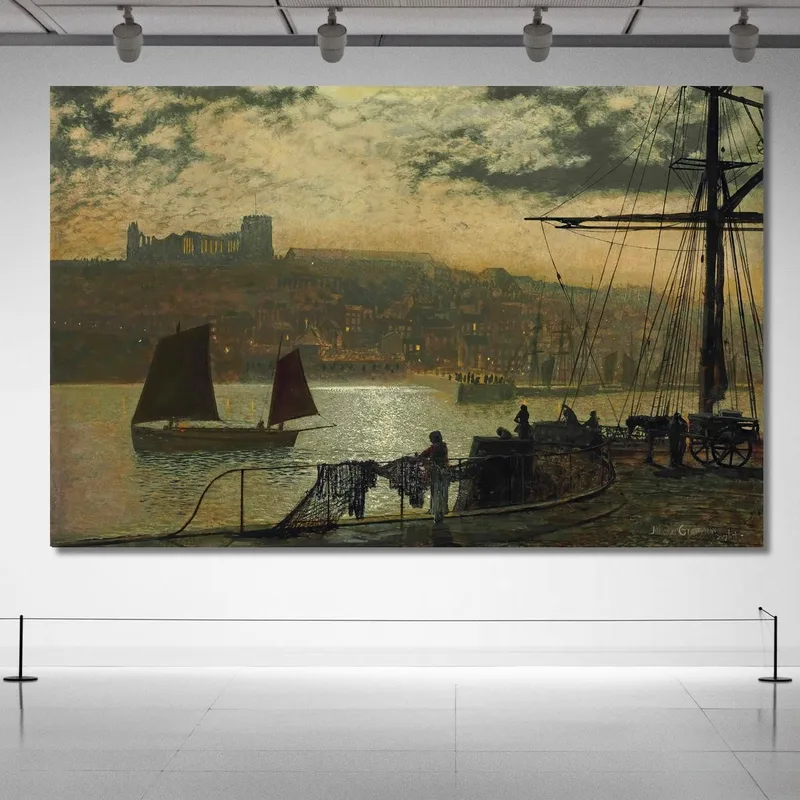 Whitby Abbey Und Kirche John Atkinson Grimshaw