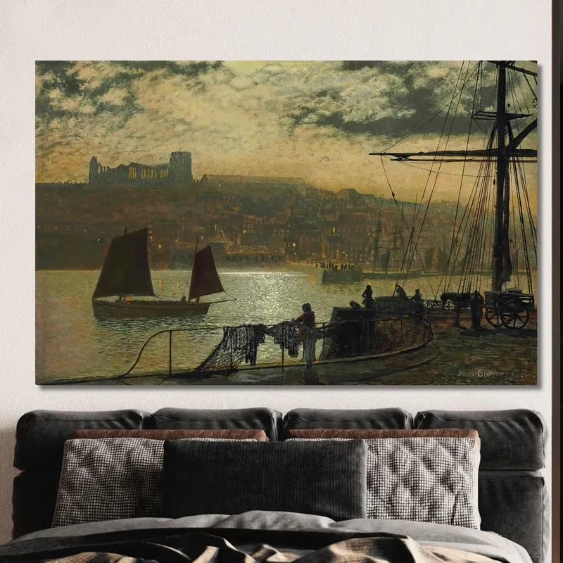 Whitby Abbey Und Kirche John Atkinson Grimshaw