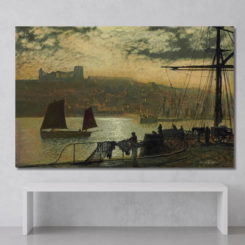 Whitby Abbey Und Kirche John Atkinson Grimshaw