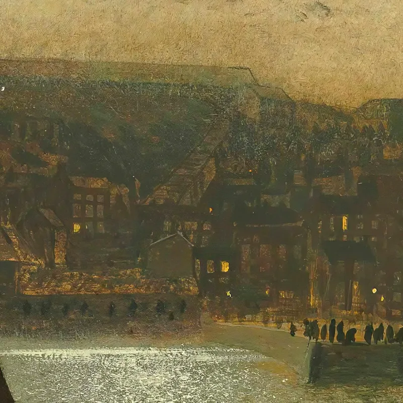 Whitby Abbey Und Kirche John Atkinson Grimshaw