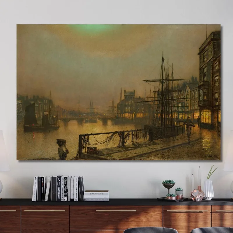 Whitby De Nuit John Atkinson Grimshaw