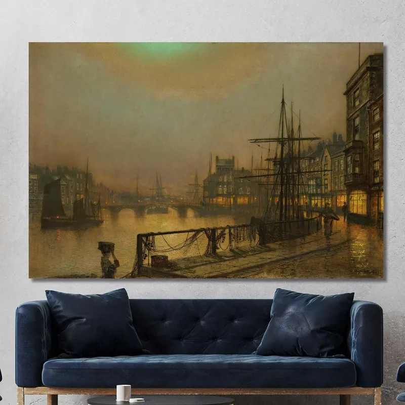 Whitby De Nuit John Atkinson Grimshaw