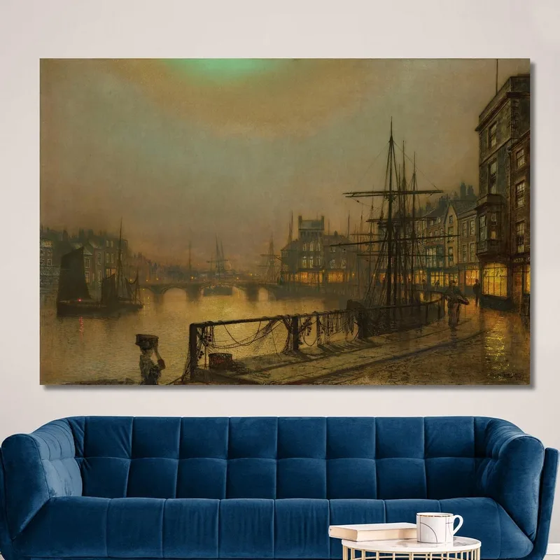 Whitby De Nuit John Atkinson Grimshaw