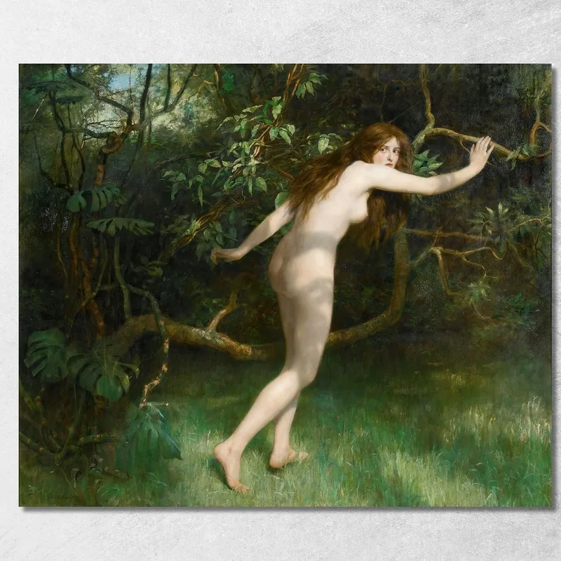 Vorabend John Collier drucken auf leinwand