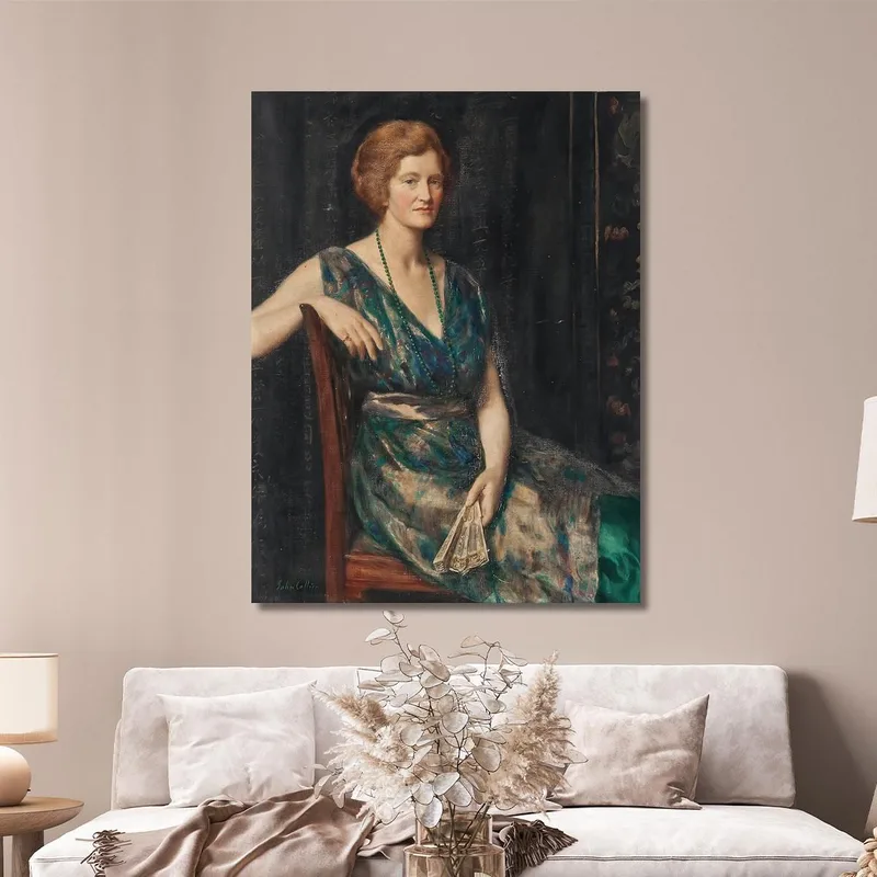 Portrait D'Une Dame Que L'On Pense Être Mme Geoffrey Pynam De Guildford John Collier