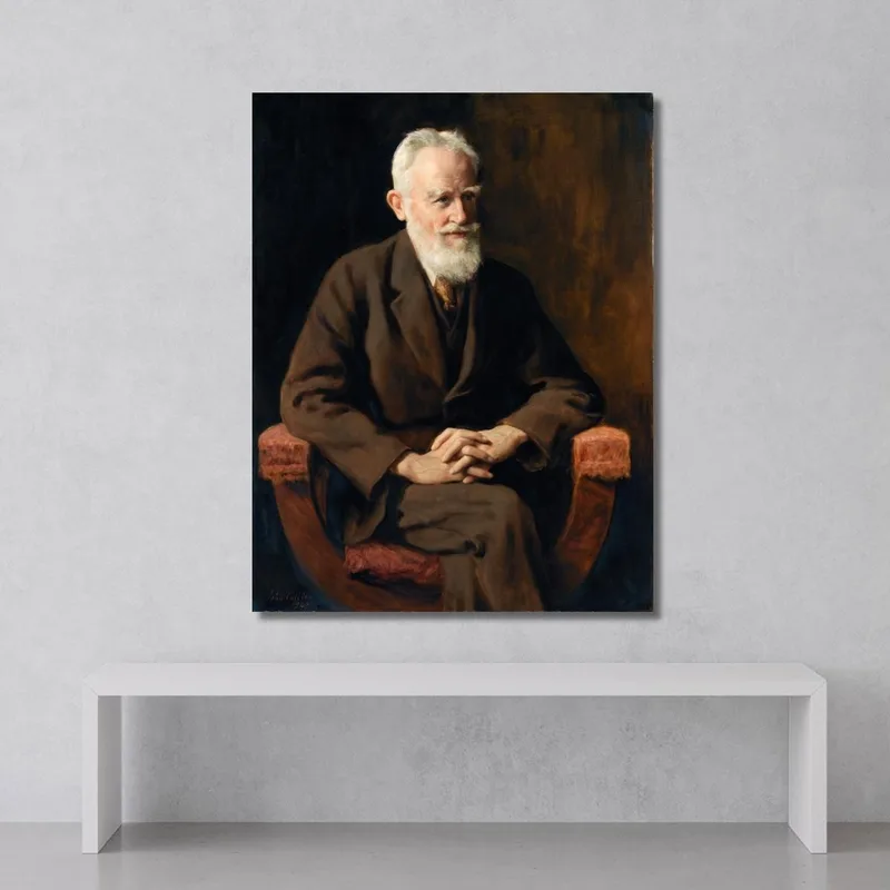 Retrato De George Bernard Shaw 1856-1950 Dramaturgo John Collier