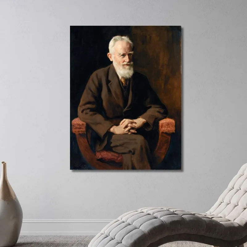 Retrato De George Bernard Shaw 1856-1950 Dramaturgo John Collier
