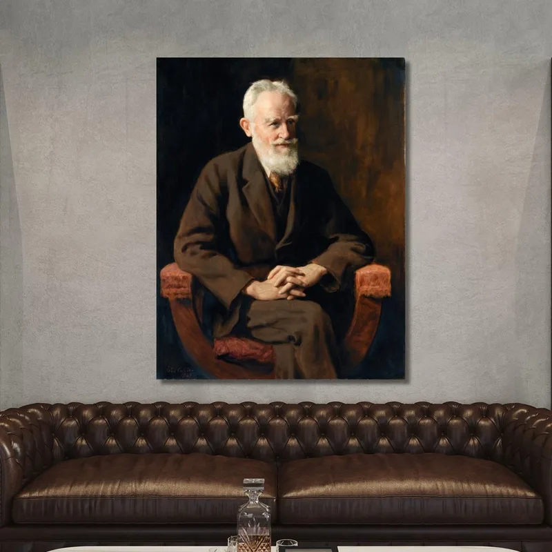 Retrato De George Bernard Shaw 1856-1950 Dramaturgo John Collier