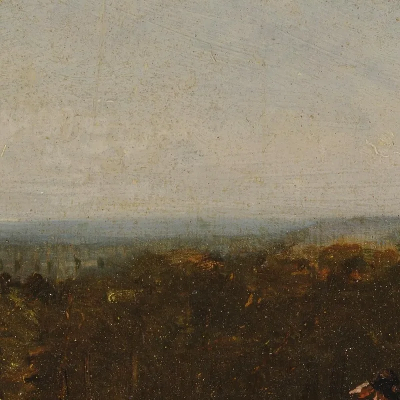 Un Pastore In Un Paesaggio Che Guarda Attraverso Dedham Vale Verso Langham John Constable