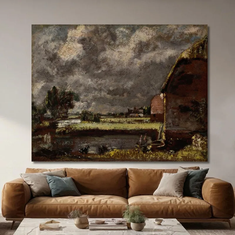 A View On The Banks Of The River Stour John Constable
