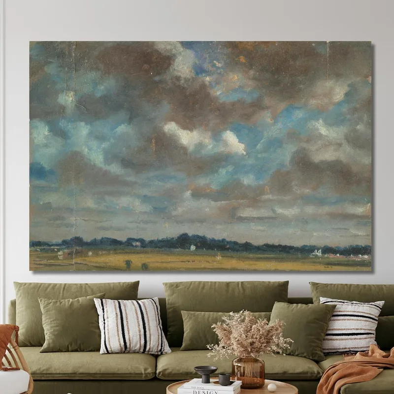 Paysage Étendu Avec Des Nuages Gris John Constable