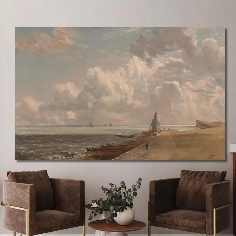 Harwich: Il Faro Basso E Beacon Hill John Constable