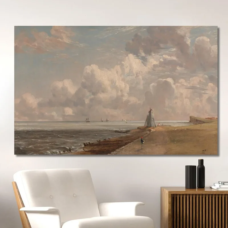 Harwich: Il Faro Basso E Beacon Hill John Constable