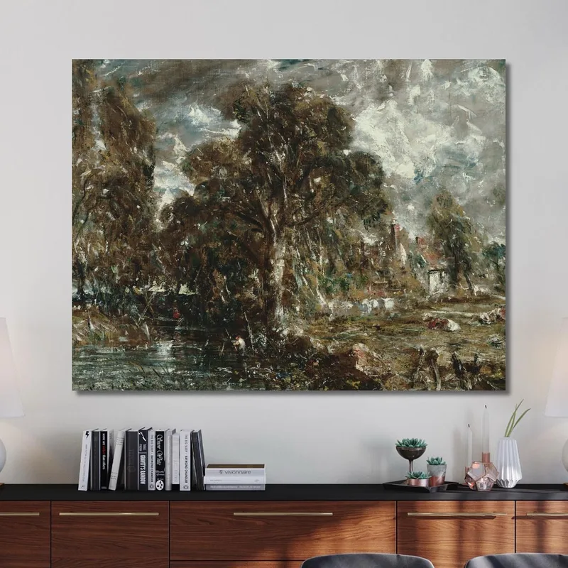Sur La Rivière Stour John Constable