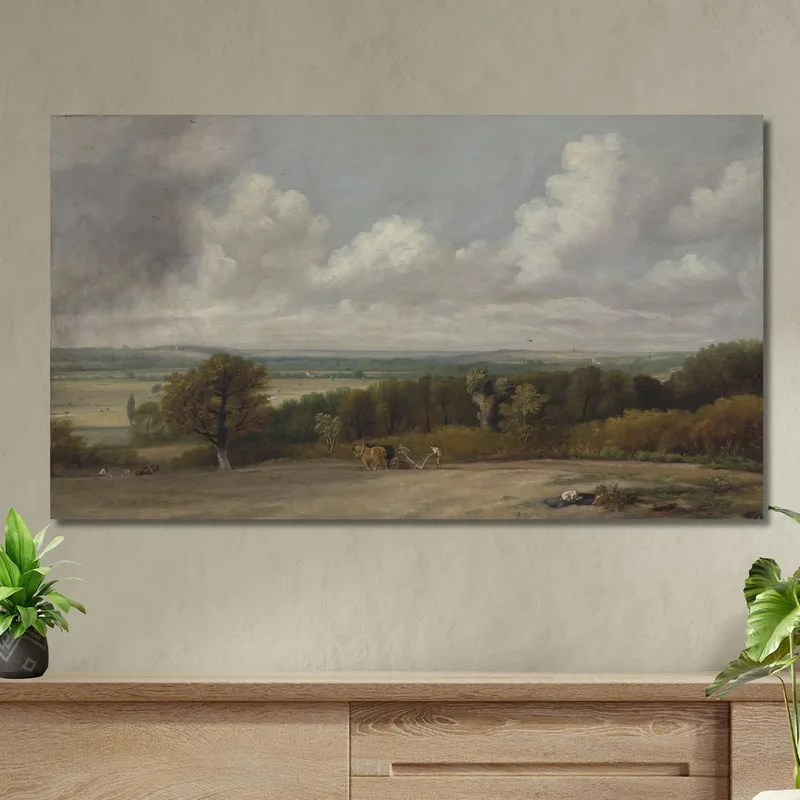 Ploughing Scene In Suffolk John Constable