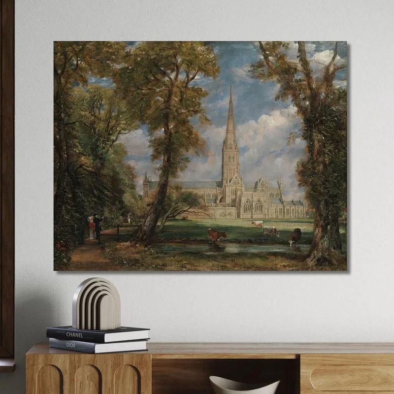 Salisbury Cathedral From The Bishop'S Grounds John Constable